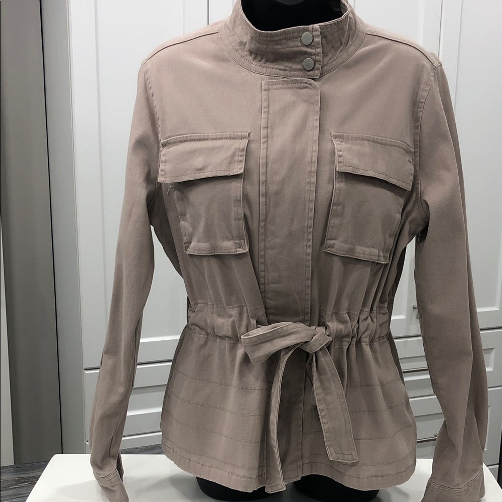 Tattoo Outerwear Belted Jacket – Women’s Size M - Rose Beige